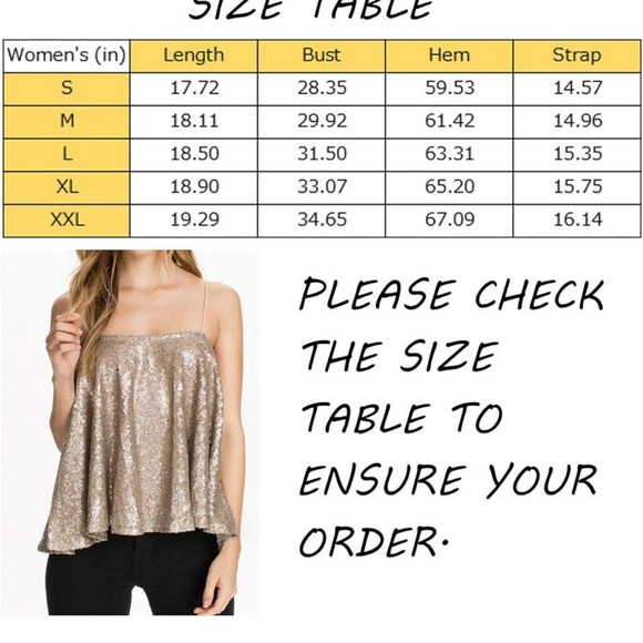 2 Gorgeous Plus Size Sparkly Sequins Spaghetti-Strap Dressy Tops - Picture 5 of 5